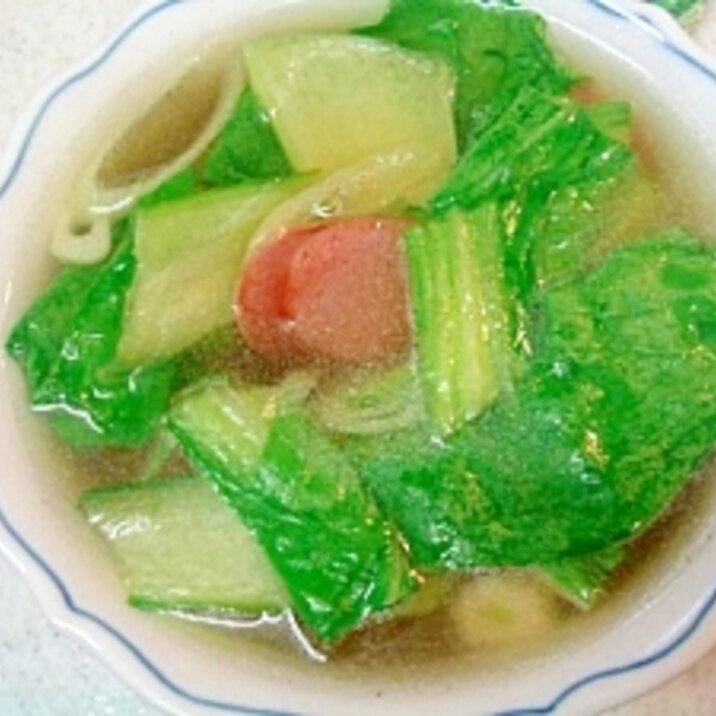 青梗菜のスープ